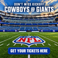 Cowboys @ Giants