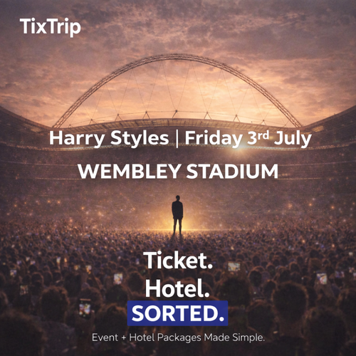 harry styles – 3rd July  • 3★ 10 min walk HOTEL + 2 tickets (£325pp)