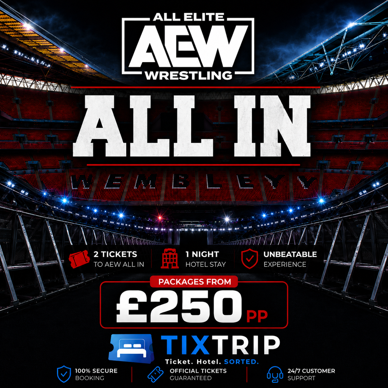 AEW All In • Wembley Stadium • August 30 • Package